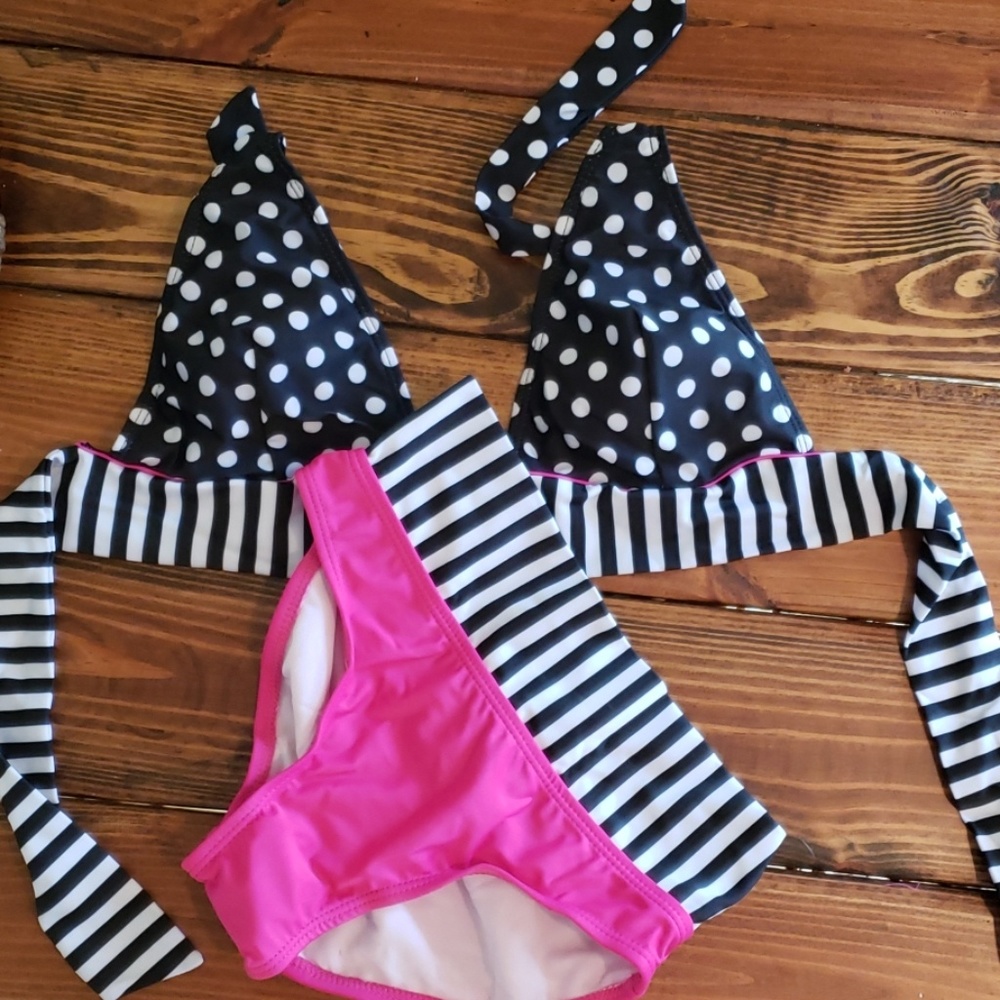 NWT DOT HALTER NECK BIKINI SEXY - Picture 6 of 6